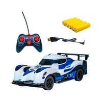 Genérico - Auto Control Remoto Carrera Deportivo Recargable Blanco