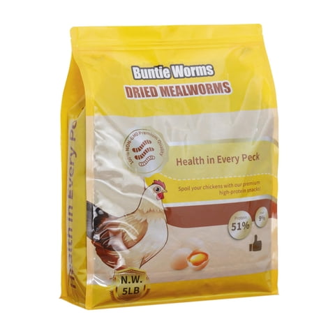 Gusanos Secos De La Harina Buntie Worms, 2,27 Kg, 100% Naturales, Sin Ogm