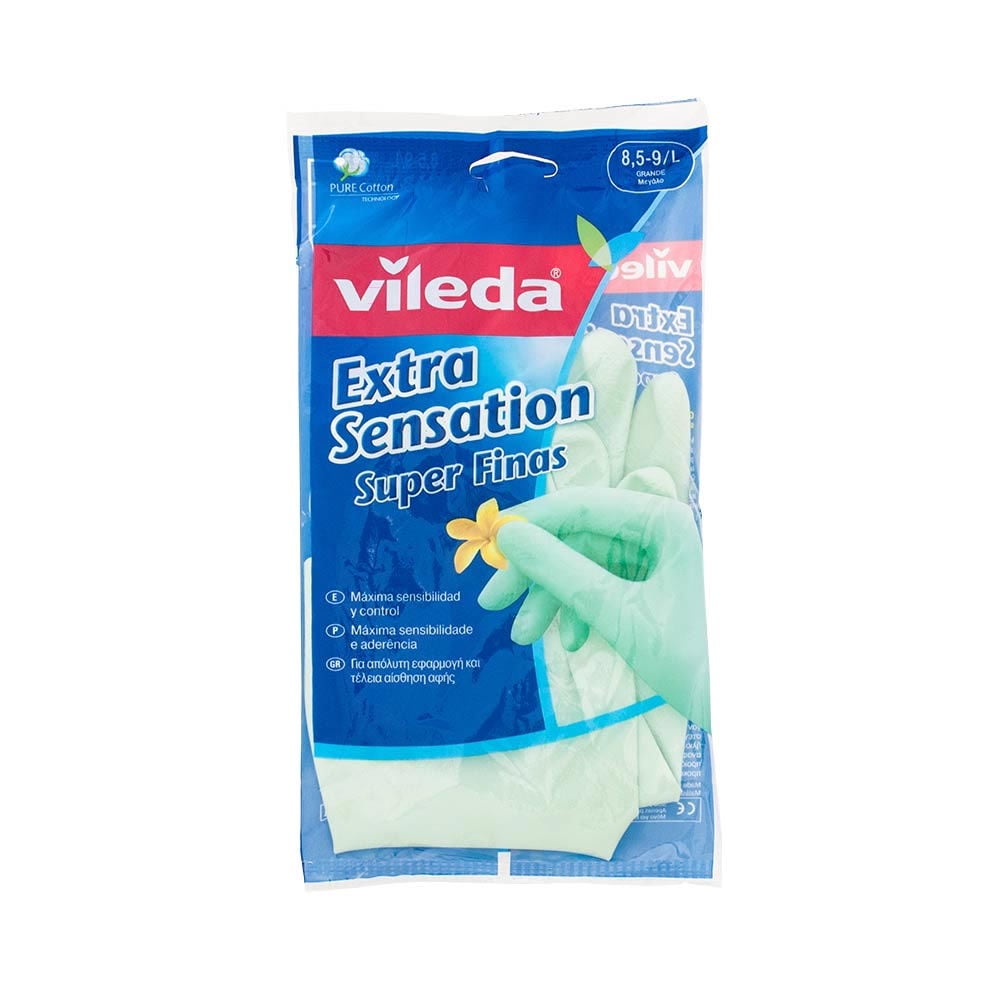 Vileda - Guantes Extra Sensation Talla L