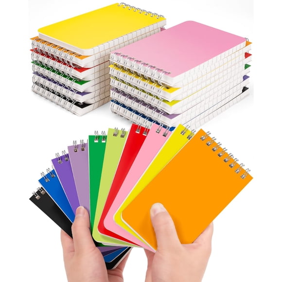 Cuadernos Dynta 3x5 pulgadas, paquete de 30, encuadernación en espiral