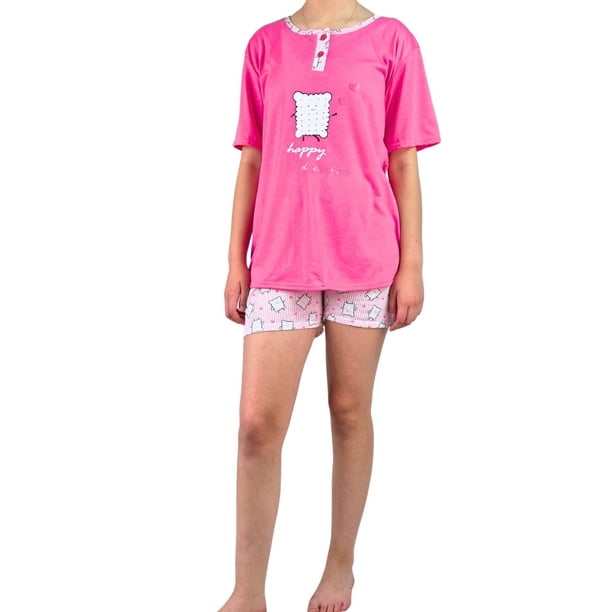 Pijama Mujer Verano Manga Corta y Short 497