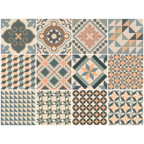 Dekofix - Azulejo Autoadhesivo Decorativo 15X15 Barroco