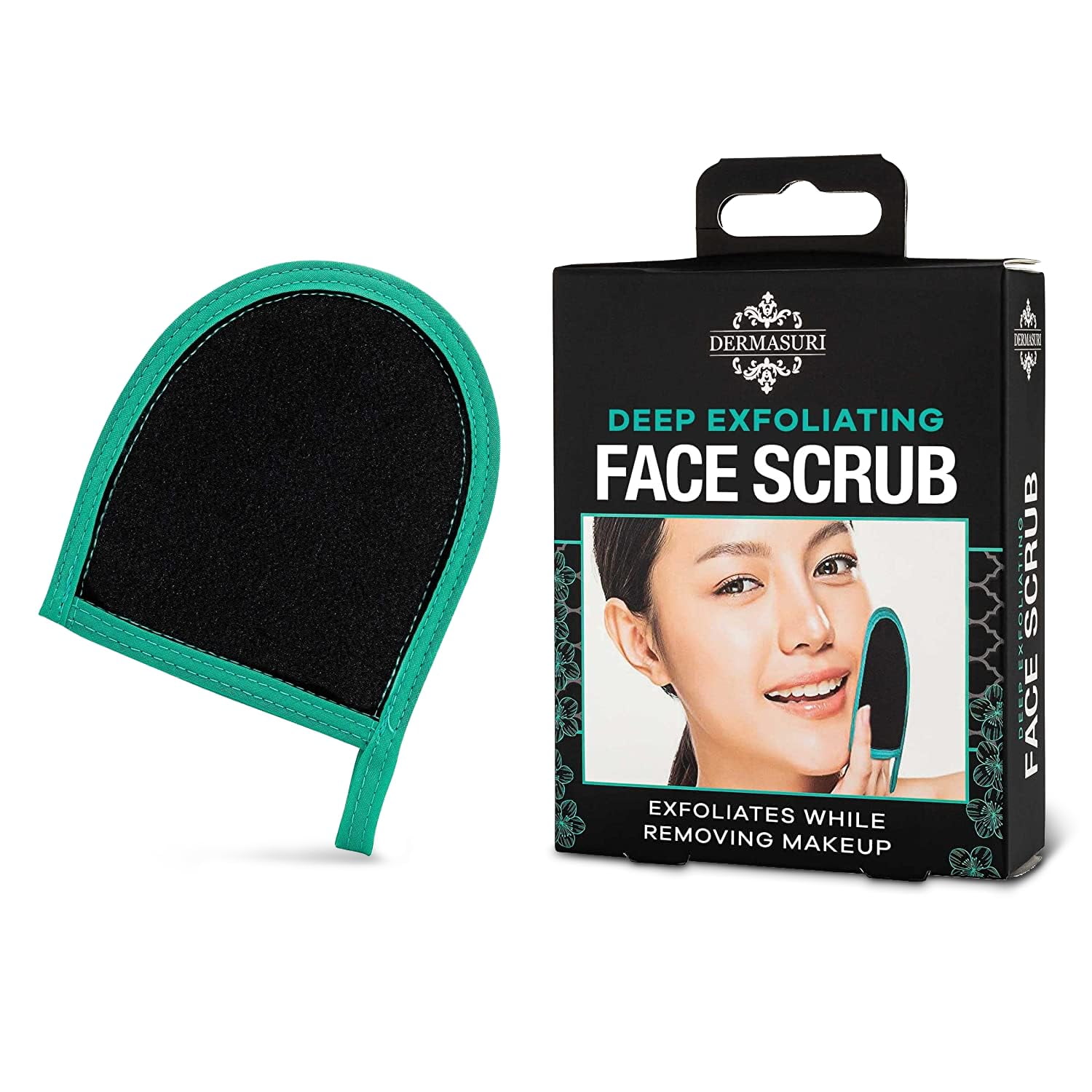 Manopla Exfoliante Facial Dermasuri Deep Scrubber Para Hombres Y Mujeres