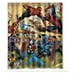 thumbnail image 1 of Cortina de ducha de cómics, juego de cortina de baño con ganchos, tamaño 60 x 72 pulgadas, 1 of 3
