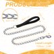 thumbnail image 2 of Correa para Perros de Cadena Resistente Uxcell con Mango 0.16 pulgadas x 4 pies Negro, 2 of 6