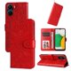thumbnail image 3 of Funda tipo cartera FOXDOCK para Vivo Y16 4G , diseño girasol en relieve, cuero PU, cierre magnético, soporte y tarjetero, 3 of 5
