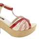 thumbnail image 4 of Sandalia Exs Plataforma Cuero Roja, 4 of 5