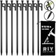 thumbnail image 1 of Estacas para carpa RIY, 8 unidades, 12 pulgadas, acero forjado, 1 of 3