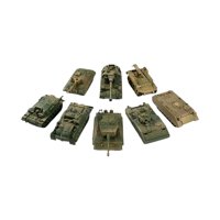 Magideal - 8 Uds Camión Cisterna 4D Modelo De Tanque En Miniatura Coleccionable Diy Ensamblar Tanque De Juguete/72 Modelo De Tanque 1/72 Modelo De Tanque De Jugu