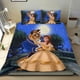 thumbnail image 1 of Bella, la Bella y la Bestia Conjunto de sábanas temático, trío de piezas, cómodo y amigable con la piel, diseño único, regalo de decoración para el hogar para familiares, amigos y fans,135cm *200cm, 1 of 6