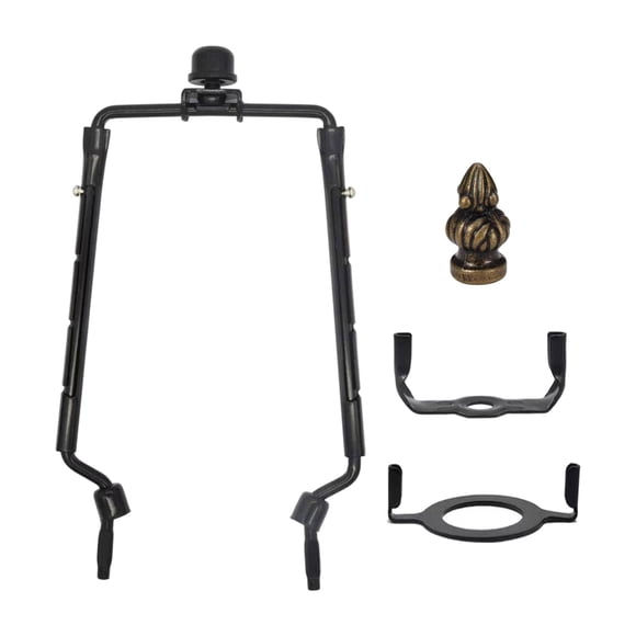 Soporte De Arpa Para Pantalla De Lámpara, Arpas De Montaje De Luz Para Lámpara De Mesa De Pie, Color Negro