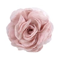 Ioensy - Broche De Flores De Tela De Seda De 8 Cm, Para Solapa De Camisa, Accesorios De Ropa De Fiesta, Color Rosa
