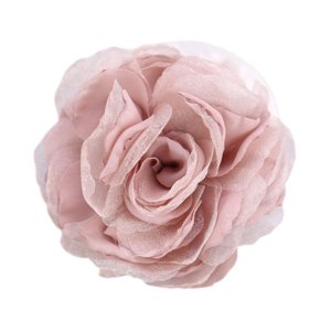 Ioensy - Broche De Flores De Tela De Seda De 8 Cm, Para Solapa De Camisa, Accesorios De Ropa De Fiesta, Color Rosa