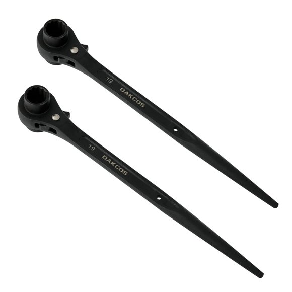 Llave dentada para andamios, modelo Ratcheting Podger, DAKCOS, 19 mm x 22 mm