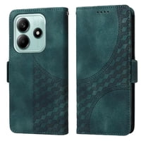 Carcasa Foxdock Xiaomi Redmi Note 14 4G De Cuero Pu, Diseño Acolchado Clásico, Protección Contra Caídas Y Rayones