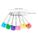 thumbnail image 2 of Xiao Hua Juego de 100 Piezas Pinza Grande para Tendedero clip para Pañal Adecuado para Mujeres Adultas Pasador de Seguridad Mediano Plástico Acero Pasador de Seguridad para Bebé, (color Aleatorio), 2 of 4