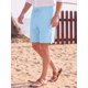 thumbnail image 4 of INSPIRE CHIC Pantalones Cortos de Lino Ligeros de Verano para Hombre con Cordón M Azul, 4 of 5