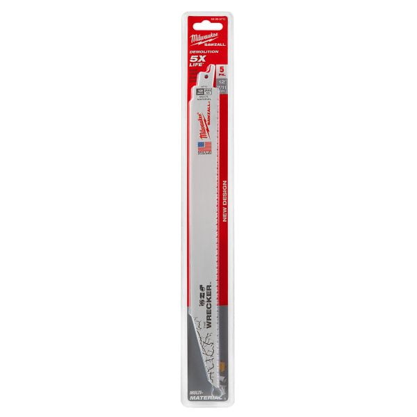 Hoja De Sierra Sable Pack 5 Milwaukee 305mm Madera Con Clavo