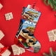 thumbnail image 4 of Alvin y las Ardillas Tema: Calcetines de Navidad, fino lino blanco para colgar en escaleras y chimenea, decoración navideña para el hogar, regalo de Navidad.54cm×38cm, 4 of 5