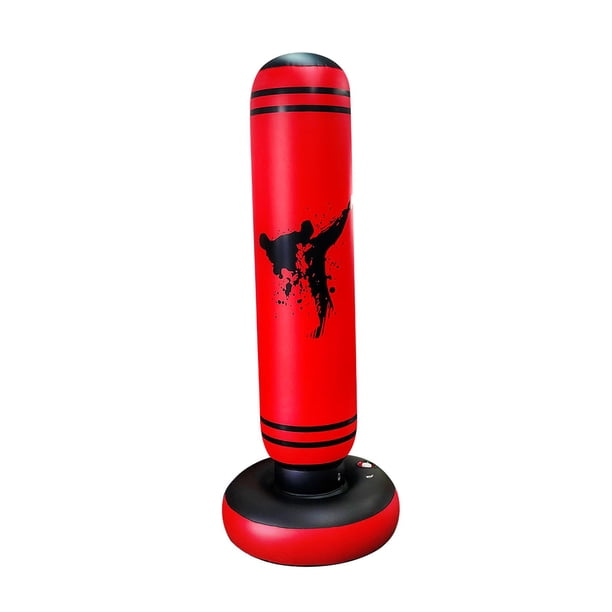Boxeo de boxeo inflable para niños que practican ejercicio de 165cm de altura, patadas, puñetazos, gimnasio, entrenamiento físico, bolsa de boxeo para