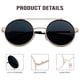 thumbnail image 4 of Gafas de sol retro J&L Glasses con mecanismo plegable dorado/negro, 4 of 6