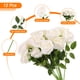 thumbnail image 2 of Flores Artificiales Uxcell Rosas Amarillo Blanco 12 Piezas, 2 of 3