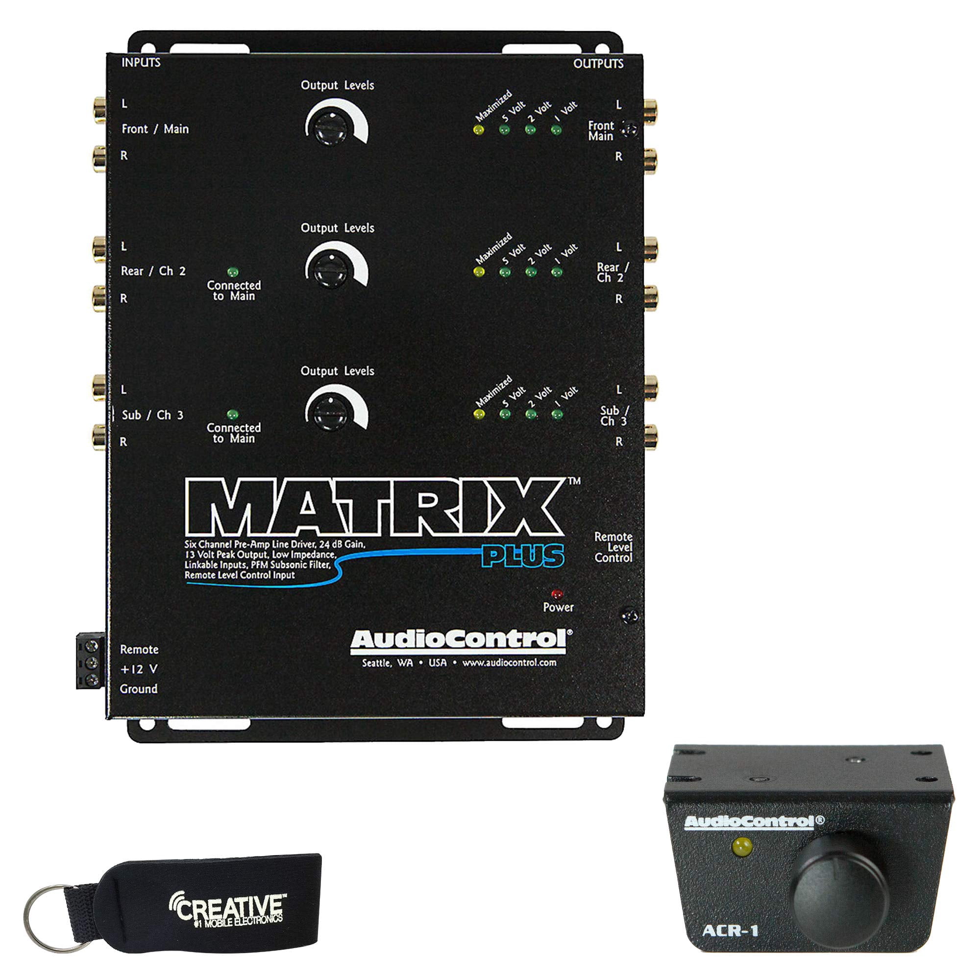 Controlador De Línea Audiocontrol Matrix Plus De 6 Canales Con Control De Nivel
