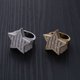 thumbnail image 4 of Anillos de Lujo para Hombre con Estrella de Moda Bling Punky Rapero, Chapados en Oro de 18K, Brillantes, Grandes, con Hielo, Hip Hop, Circonia Cúbica, Anillos de Compromiso para Hombre, 4 of 7