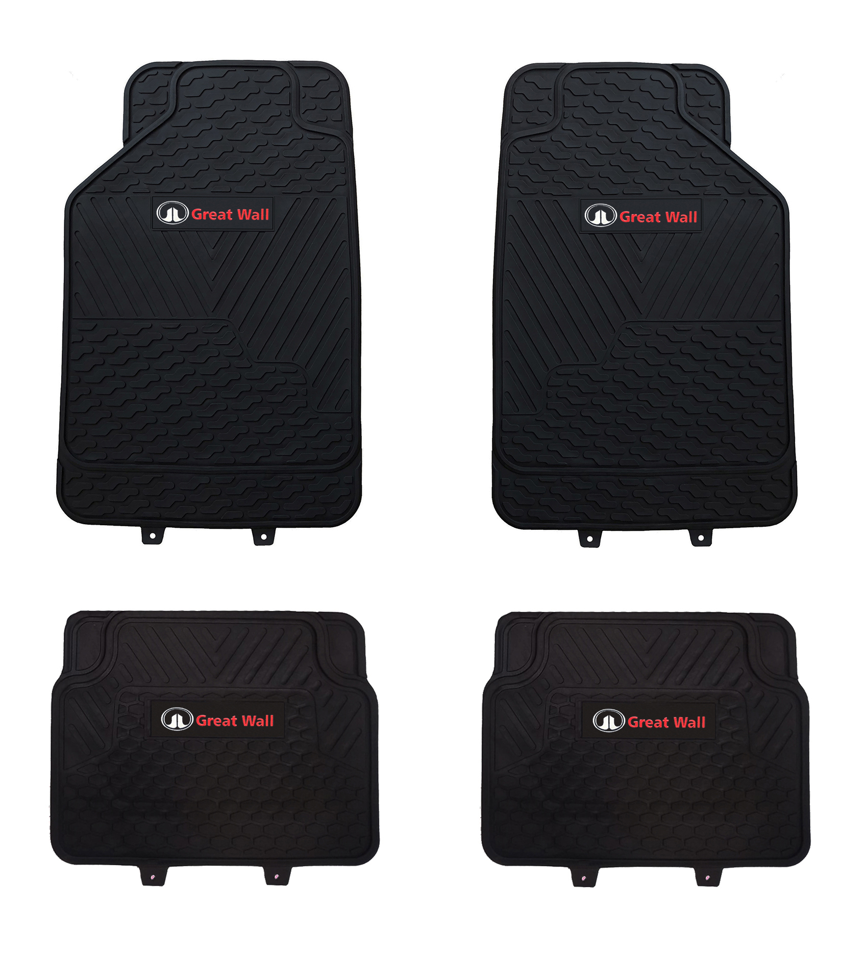 Jj Group - Pisos De Goma Marca Great Wall Para Vehículos 4 Piezas