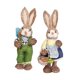 thumbnail image 5 of Conejo De Paja Figura De Conejito De Granjero De Pascua Con Zanahoria Para Boda, 5 of 5