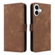 thumbnail image 1 of Funda Billetera para iPhone 16 con Soporte - Cartera de Cuero con Ranuras Marrón, 1 of 5