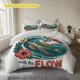 thumbnail image 1 of Tropical Sea Turtle Wave Printed Duvet Cover Set Delicate And Elegant 100% Polyester Duvet Cover Soft And Fine Elegant And Generous Fluffy And Breathable Machin, 1 of 1