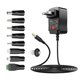 thumbnail image 1 of Adaptador AC/DC ZOZO Universal Cargador de 12 W, 3 V, 4,5 V, 5 V, 6 V, 7,5 V, 9 V, 12 V, 1 of 7