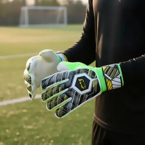 Guantes De Arquero Futbol Overtfit Ferula Antideslizante Pro Verde L