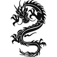 Rienda Libre Graphics - Decomural Chinese Dragon Oriental Ws-18243