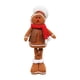 thumbnail image 3 of Muñecas de decoración navideña, muñeco de hombre de jengibre con patas largas, figuritas navideñas, adornos, estatuilla navideña decorativa para ropa sombrero blanco, 3 of 5