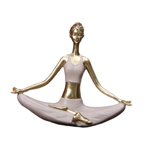 Bothyi - Estatua De Yoga Decorativa De Resina Para Mujer, Estatua De Pose De Yoga Para Estante, Oficina, Escritorio, Estilo B