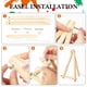 thumbnail image 5 of Pack de 4 kits de pintura por números con marco para adultos – flores – con caballete de madera, 5 of 8