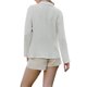 thumbnail image 3 of INSPIRE CHIC Blazer Casual para Mujer de Lino con Cuello de Solapa Manga Larga Chaqueta Ligera de Negocios Casual M Albaricoque, 3 of 5