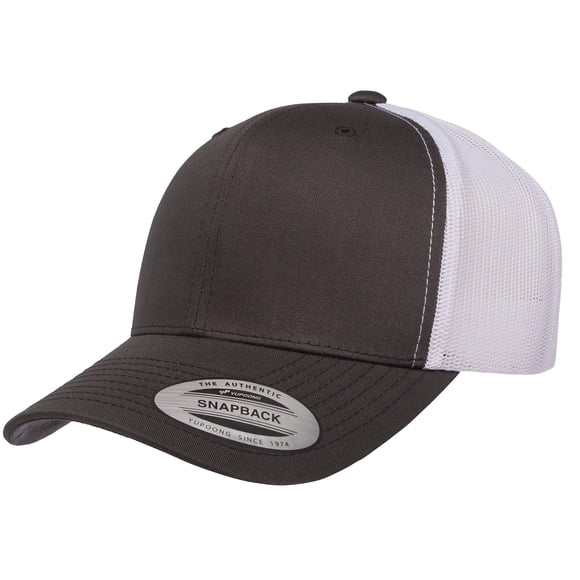 Gorra Yupoong YP Classics Retro Trucker Charcoal White