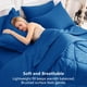 thumbnail image 4 of Juego de cama CozyLux King 264 cm x 229 cm 7 piezas Azul clásico, 4 of 9