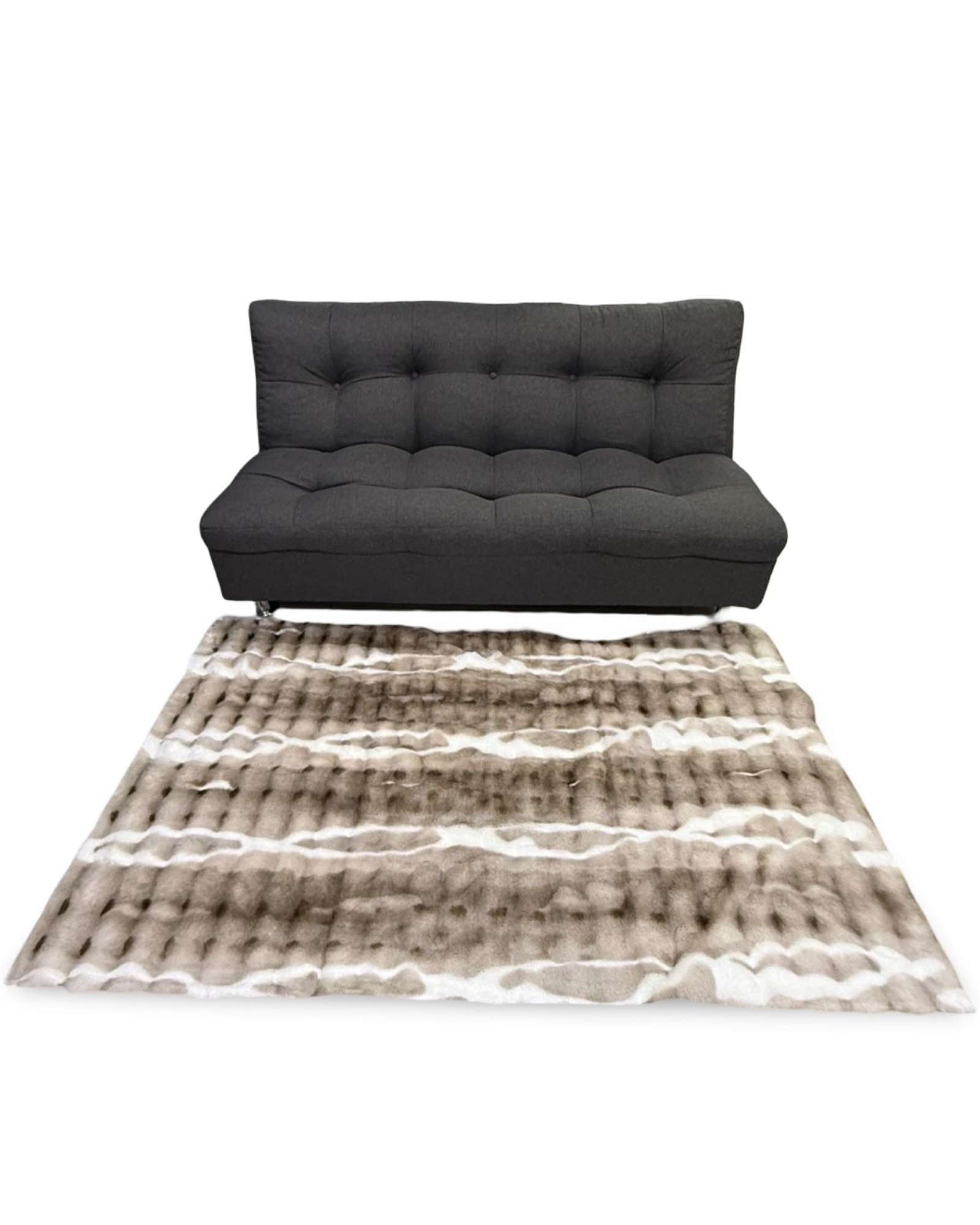 Tengfei - Alfombras Imitación Piel De Conejo Cafe Oscuro