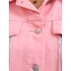 thumbnail image 4 of INSPIRE CHIC Chaqueta de Halloween para Mujer Chaqueta de Jean Recortada con Flecos de Manga Larga Dobladillo Deshilachado con Adorno de Borlas Chaqueta de Mezclilla XL Rosa, 4 of 5