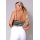 thumbnail image 3 of Top Sexy con Tirantes Finos y Fruncido en la Parte Delantera con Bufanda, 3 of 5