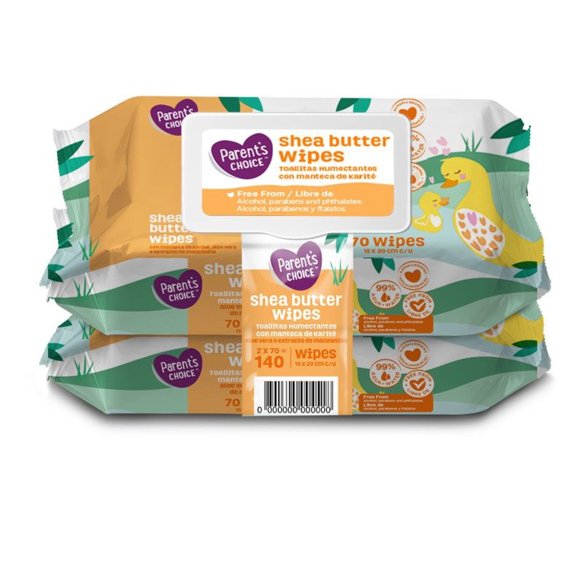 Toallitas Húmedas Parent's Choice Con Manteca De Karité, Pack
