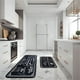 thumbnail image 2 of Juego de alfombras de cocina Voanos, antideslizantes, lavables, 2 piezas, color negro, 2 of 3