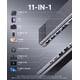 thumbnail image 2 of Soporte base para estación de acoplamiento para laptop Mukiya 11 en 1 Hub USB-C con HDMI 4K, 2 of 8