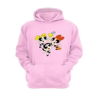 Genérico - Polerón Canguro Niñas Superpoderes Rosa Talla Xs Unisex