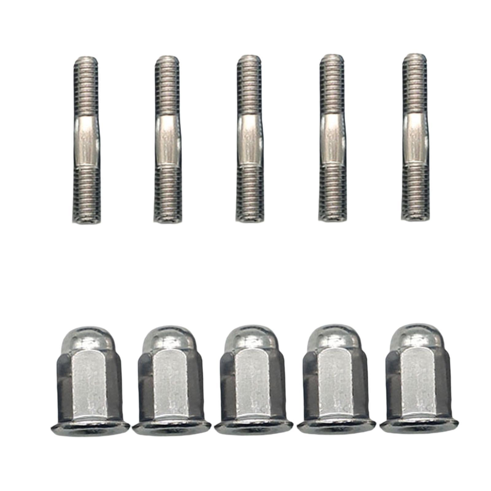 Magideal - Juego De Pernos Y Tuercas Para Tubo De Escape De Motocicleta Para 110 Cc, 125 Cc, 140 Cc, 160 Cc Y 200 Cc
