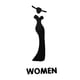 thumbnail image 1 of Letrero De WC, Letrero De Baño, Decoración, Tablero, Señalización, Letrero De Puerta De Baño Masculino Y Femenino, Mujer M, 1 of 3